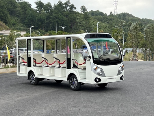 4 Wheels 14 Passengers Electric shuttle Bus sightseeing Car With 7.5KW AC Motor